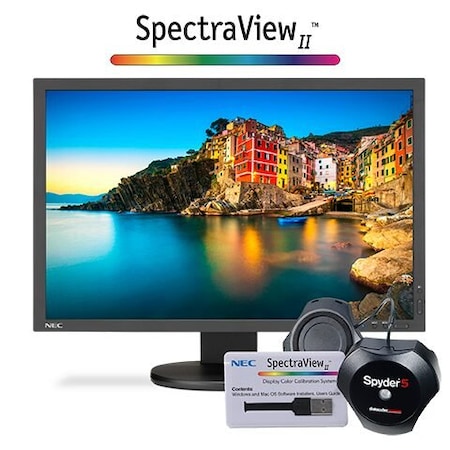 Nec NEC-P243SV 24" VGA/DVI/HDMI/DisplayPort/USB LED LCD Monitor P243W-BK-SV